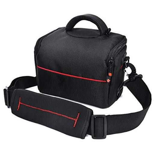 FOSOTO Compact Camera Shoulder Bag Case with Waterproof Rain Cover Compatible