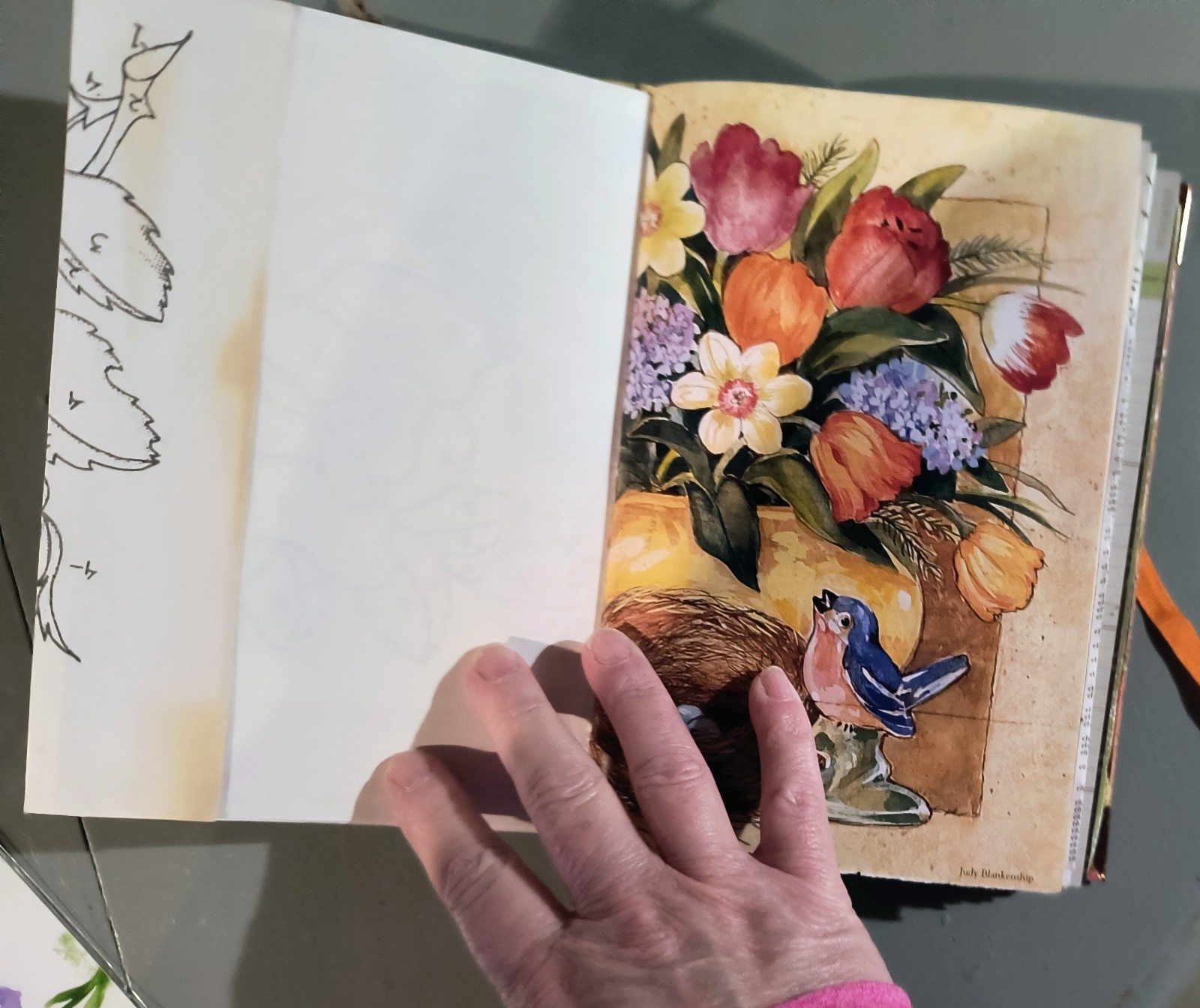 junk journal handmade garden theme