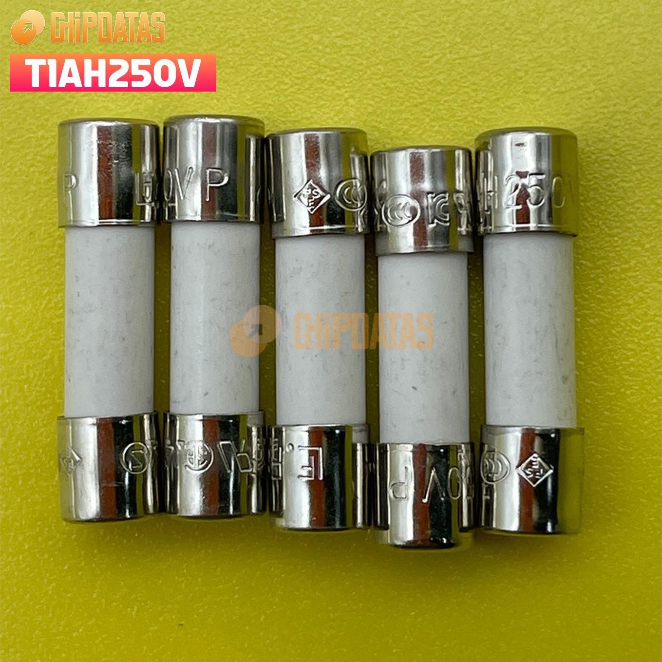 10pcs T1AL250V, T1A 250V, T1 L250V, T1L250V cartridge CERAMIC fuses 5X20mm NEW