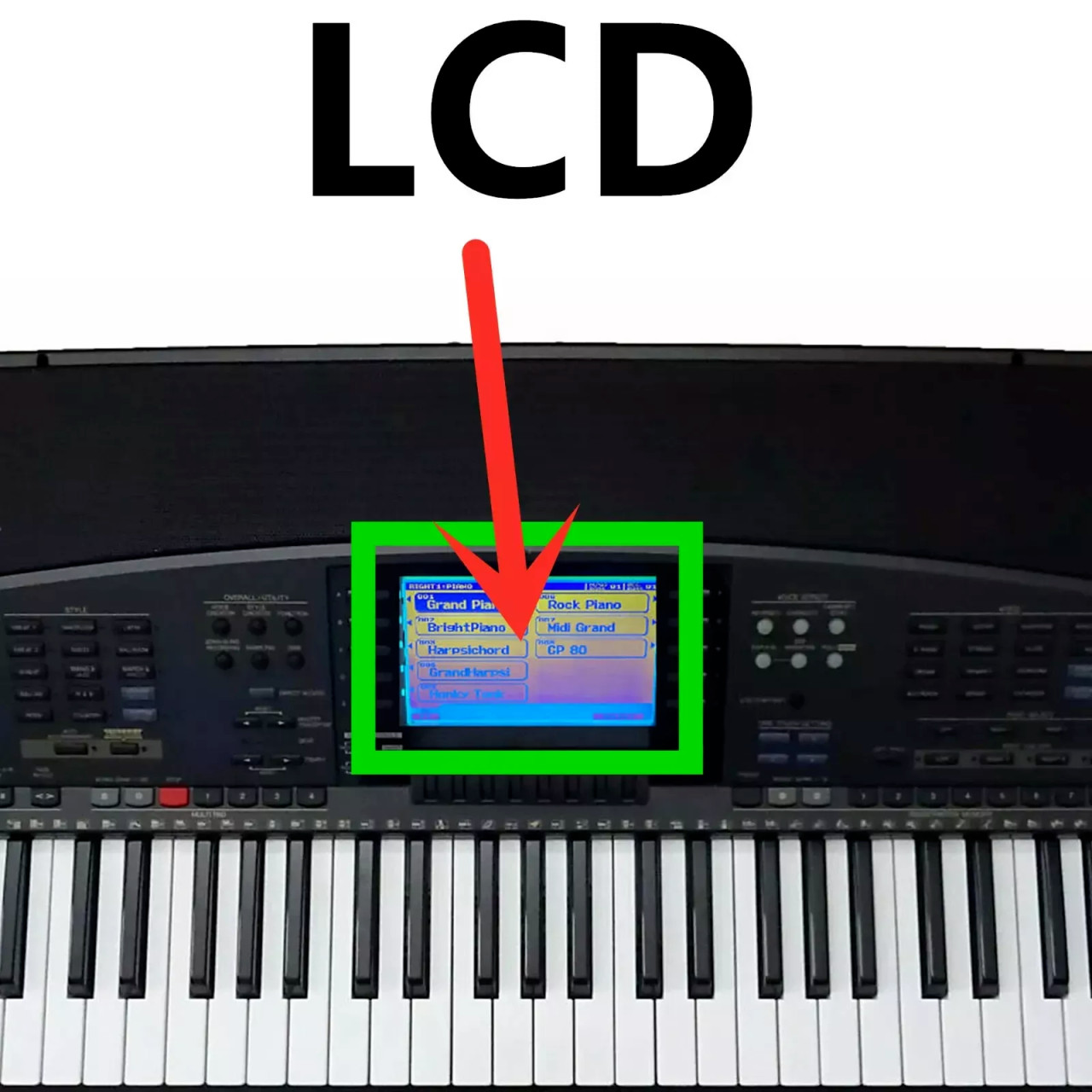 LCD Fit For Yamaha PSR-7000 Display Screen Repair Replacement