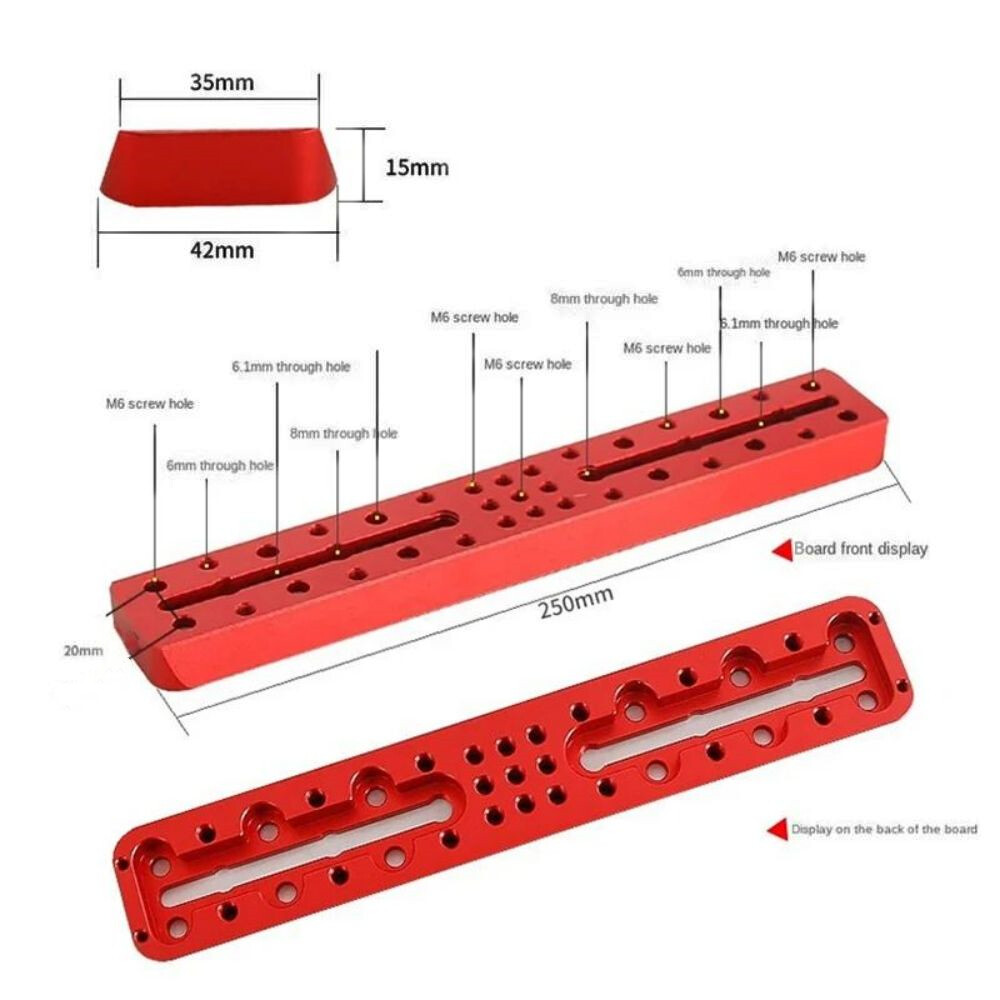 250mm/355mm Dovetail Mounting Plate & Cross Dovetail Slot Clamp for Telescope