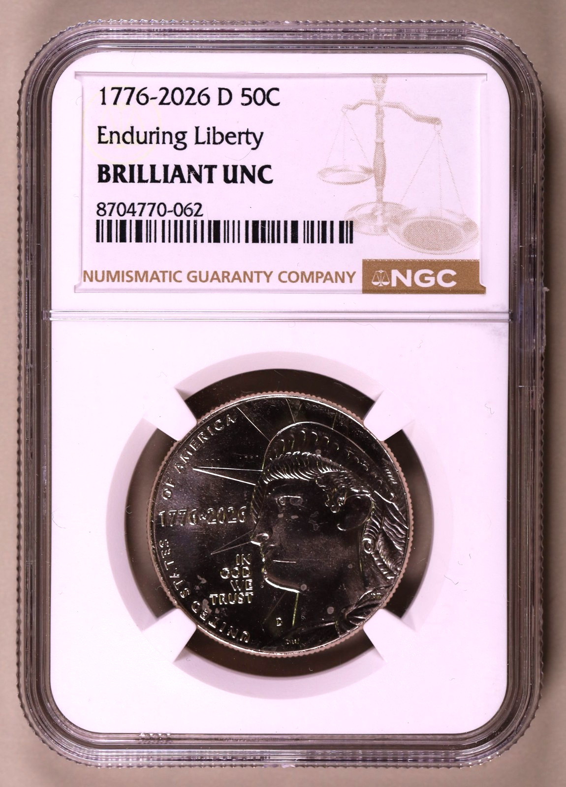 1776-2026-D Enduring Liberty NGC Brilliant UNC ***RARE ORIGINAL COIN***