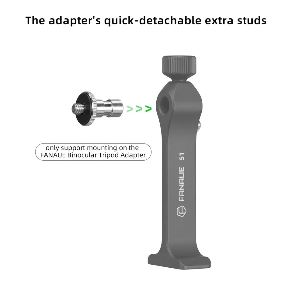 FANAUE Binocular Tripod Adapter Quick Release,Detachable Universal Mount Acce...