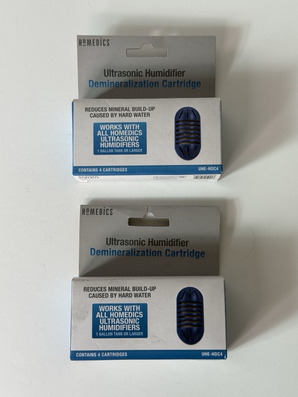 HoMedics Humidifier Replacement Demineralization 4 Cartridges UHE-HDC4 lot Of 2