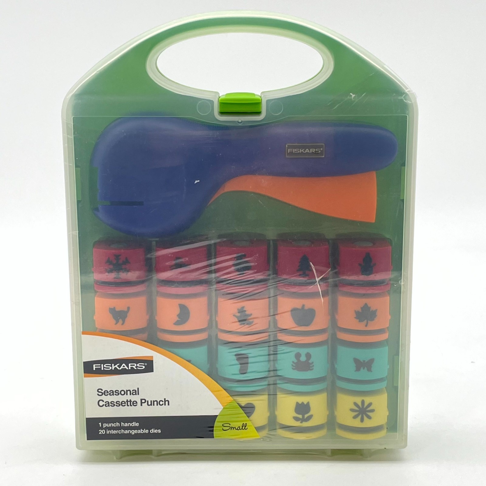 Fiskars Small Seasonal Cassette Punch Kit 20 Dies Scrapbooking Crafts 12-2804