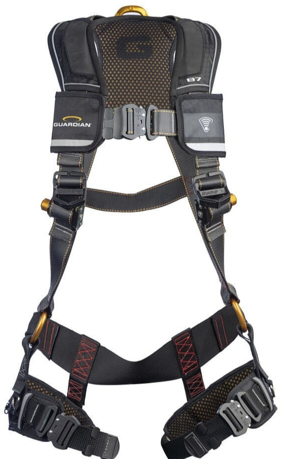 Guardian B7 Comfort Full Body Harness with Hip D-Rings & QC Chest/Leg Buckle XL