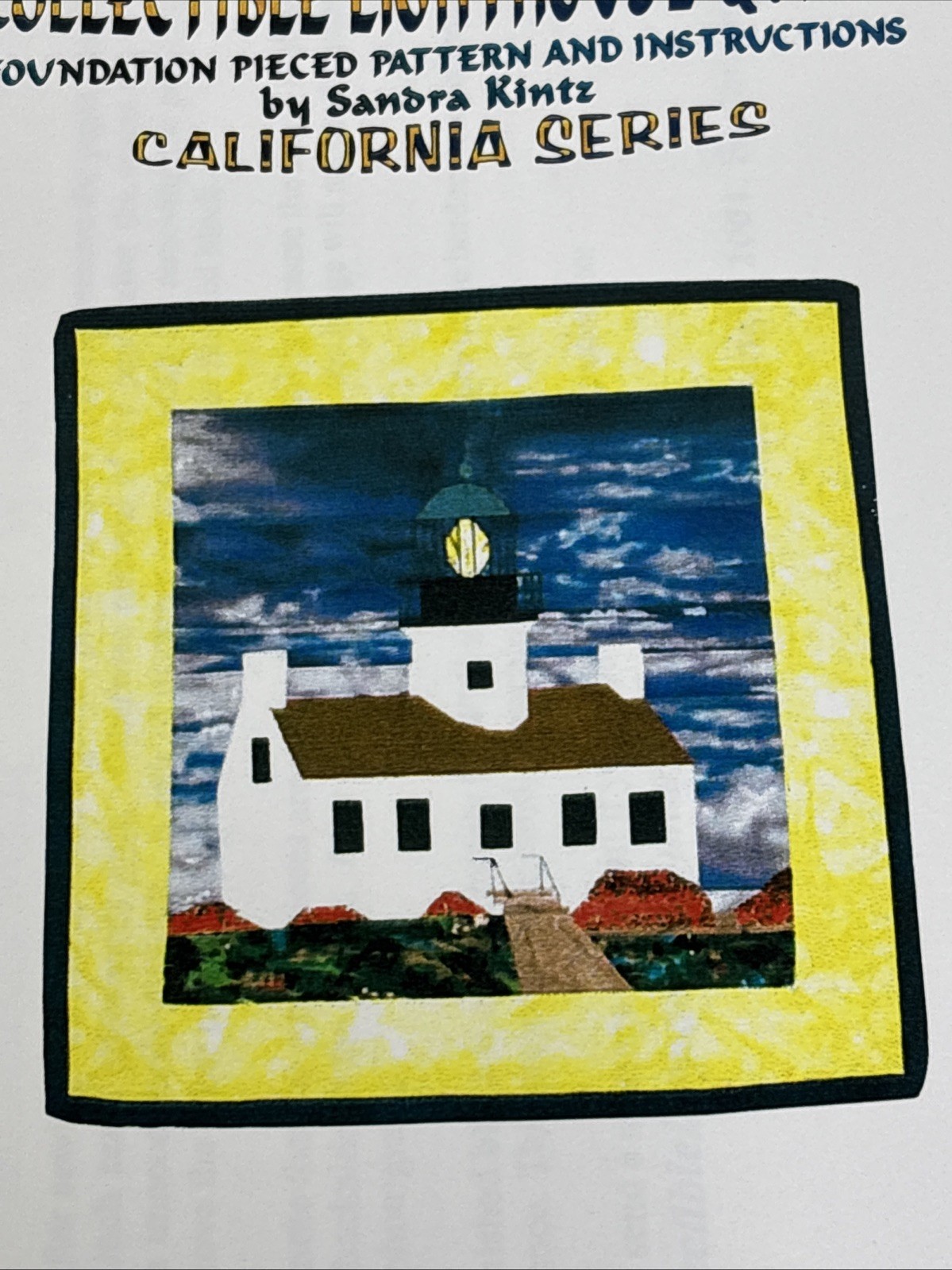 Old Point Loma Lighthouse San Diego California Pieced Quilt Pattern