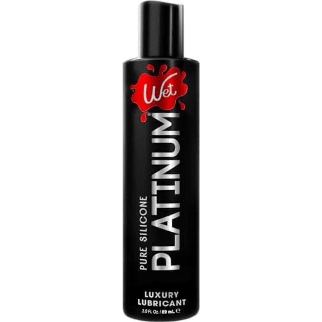 Wet Platinum Silicone Based Lube 3 Fl Oz Ultra Long Lasting Premium Lubricant