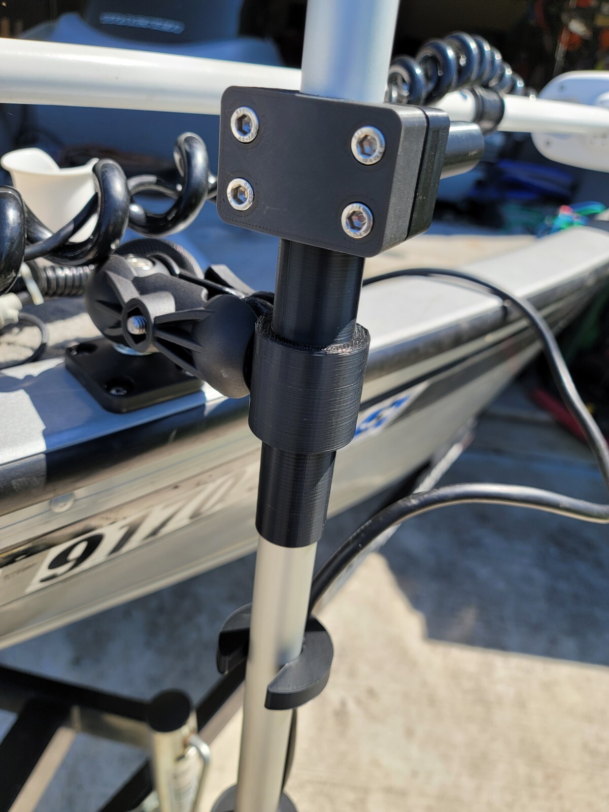 TRANSDUCER MOUNT LIVE SCOPE GARMIN LVS32 All MODES ANY DEGREE ANY ANGLE THREADED