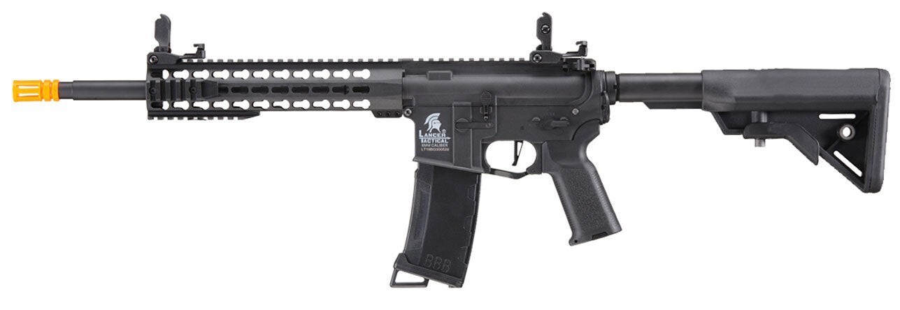 Lancer Tactical Gen 3 10" Keymod Airsoft Carbine AEG Airsoft Rifle - Black