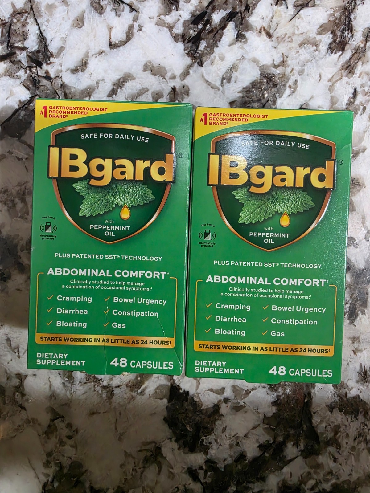 IBgard for Irritable Bowel Syndrome (2 Boxes Of 48 Capsules ) Exp 9/27+