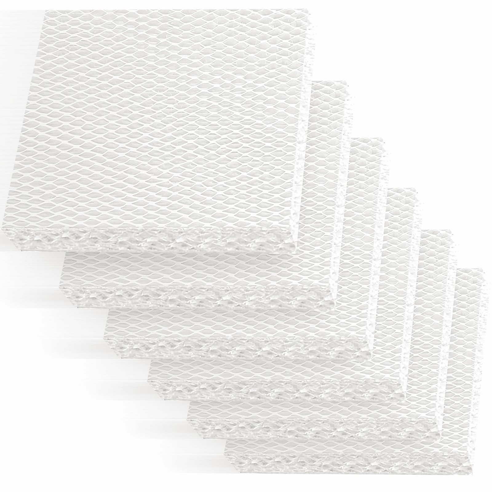 LPD160 Evaporative Humidifier Wick Filter Pads, 6-Pack, White 8.5x4.5in
