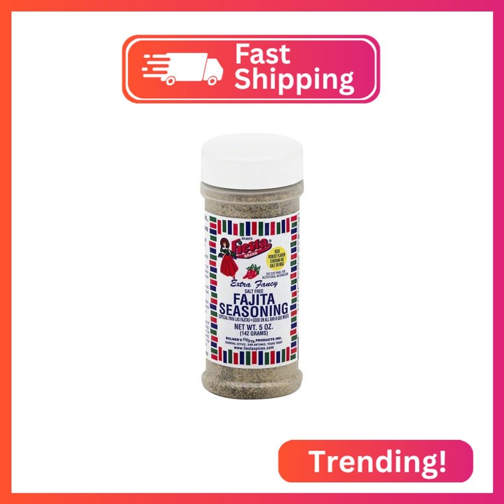 Bolner's Fiesta Salt-Free Fajita Seasoning, 5 Ounces