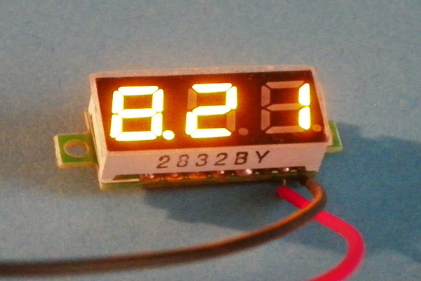 YELLOW 0.28" 2.5v-30v 2-wire LED Voltmeter Display .28 Digital Voltage Meter