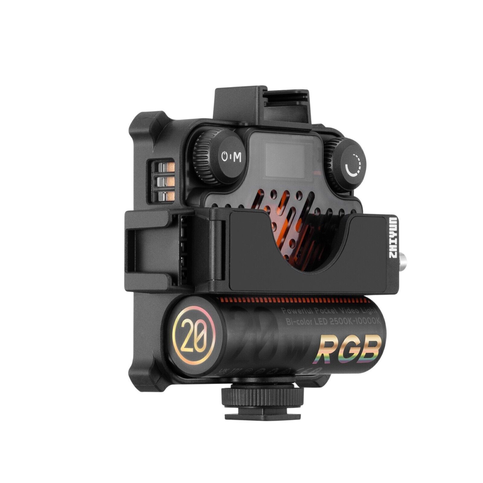 Zhiyun FIVERAY M20C Combo RGB LED Video Light On-camera APP Control 2500-10000K