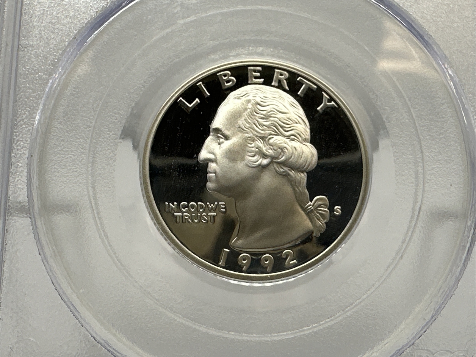1992-S Washington Quarter Silver PCGS PR69DCAM CB1-33