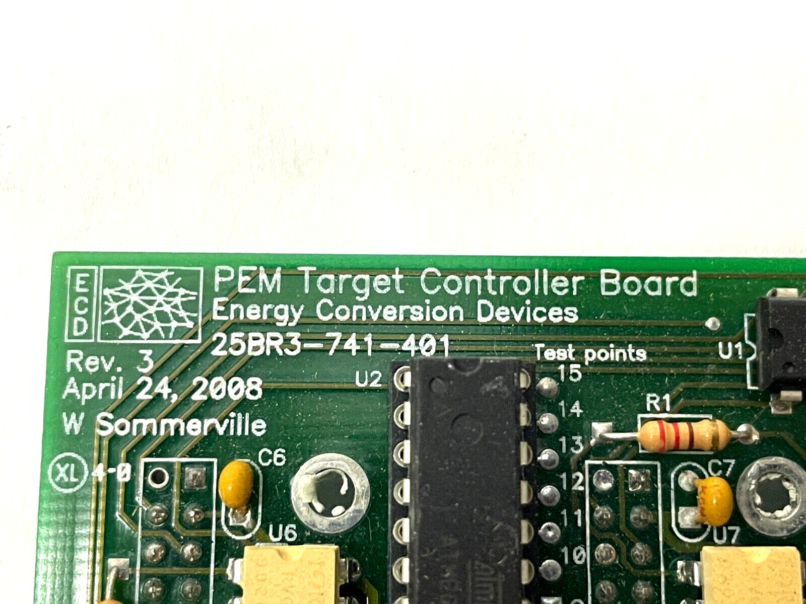 ECD 25BR3-741-401 Rev. 3 PEM Target Controller Board