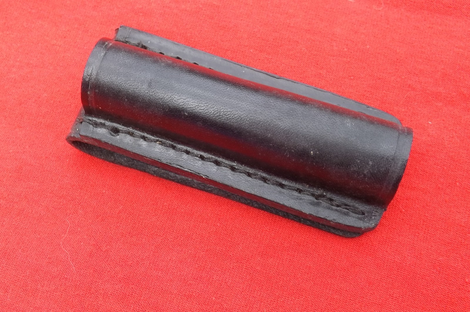Mag Mini-Maglite Flashlight Holster PMH-11 Black Leather Belt Loop Sheath 4"