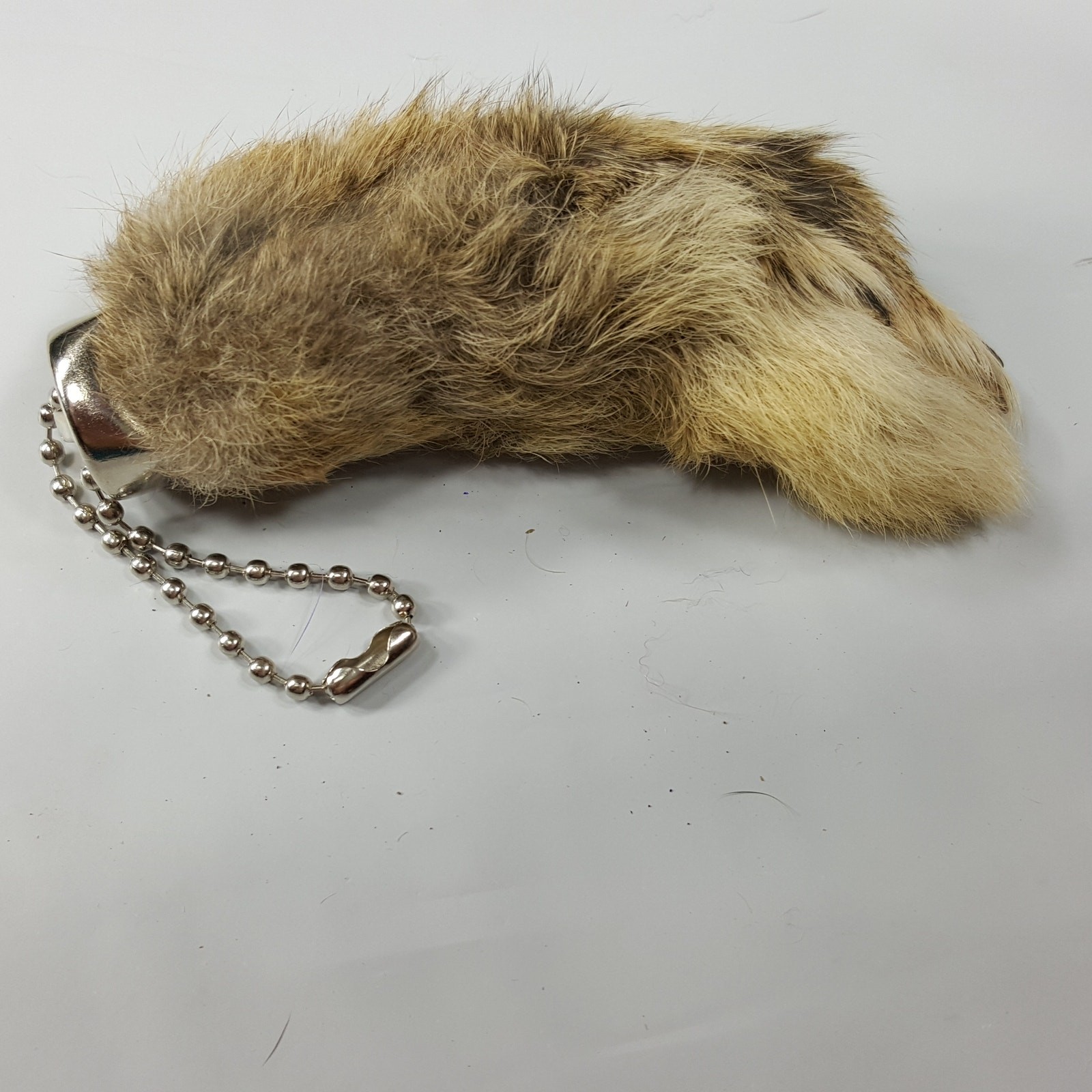Bulk 50 New Lucky Rabbits Foot Key Chain, Zipper Pull, Charm Natural Colors