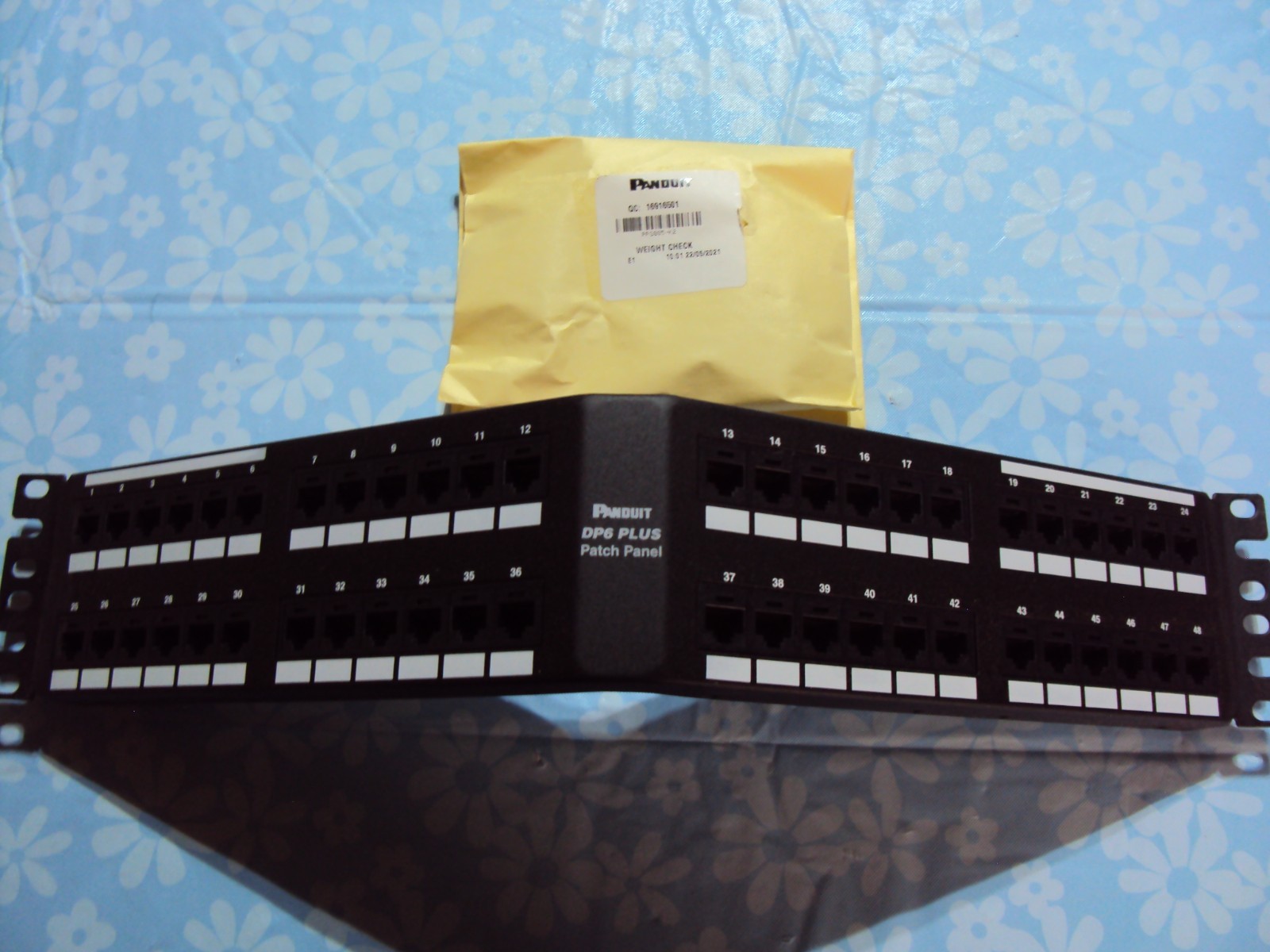 Panduit DP6Plus +48 Port Angled 110-Patch Panel 2 RU Black New