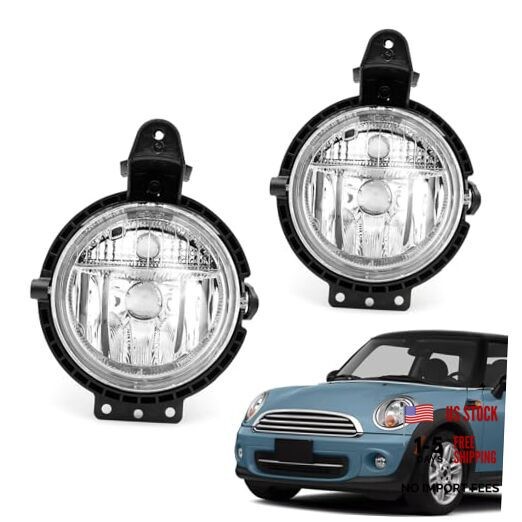 TOPUS Pair Fog Lights for 2007-2015 Mini Cooper R55 R56 R57 Left & Right side