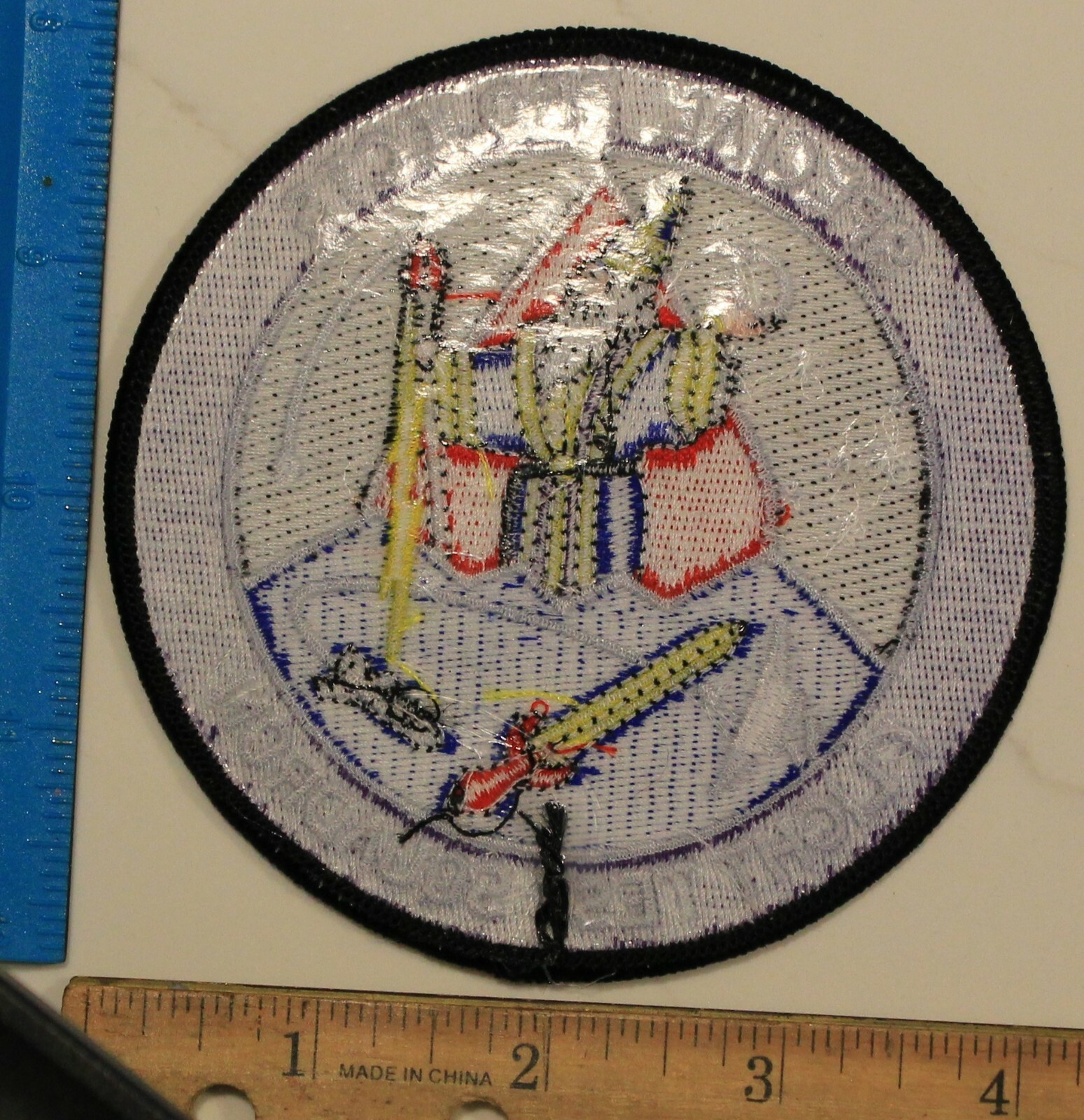 RARE - BLACK OPS MILITARY PATCH SPECIAL PROJECTS FLIGHT TEST SQUADRON - WIZARD