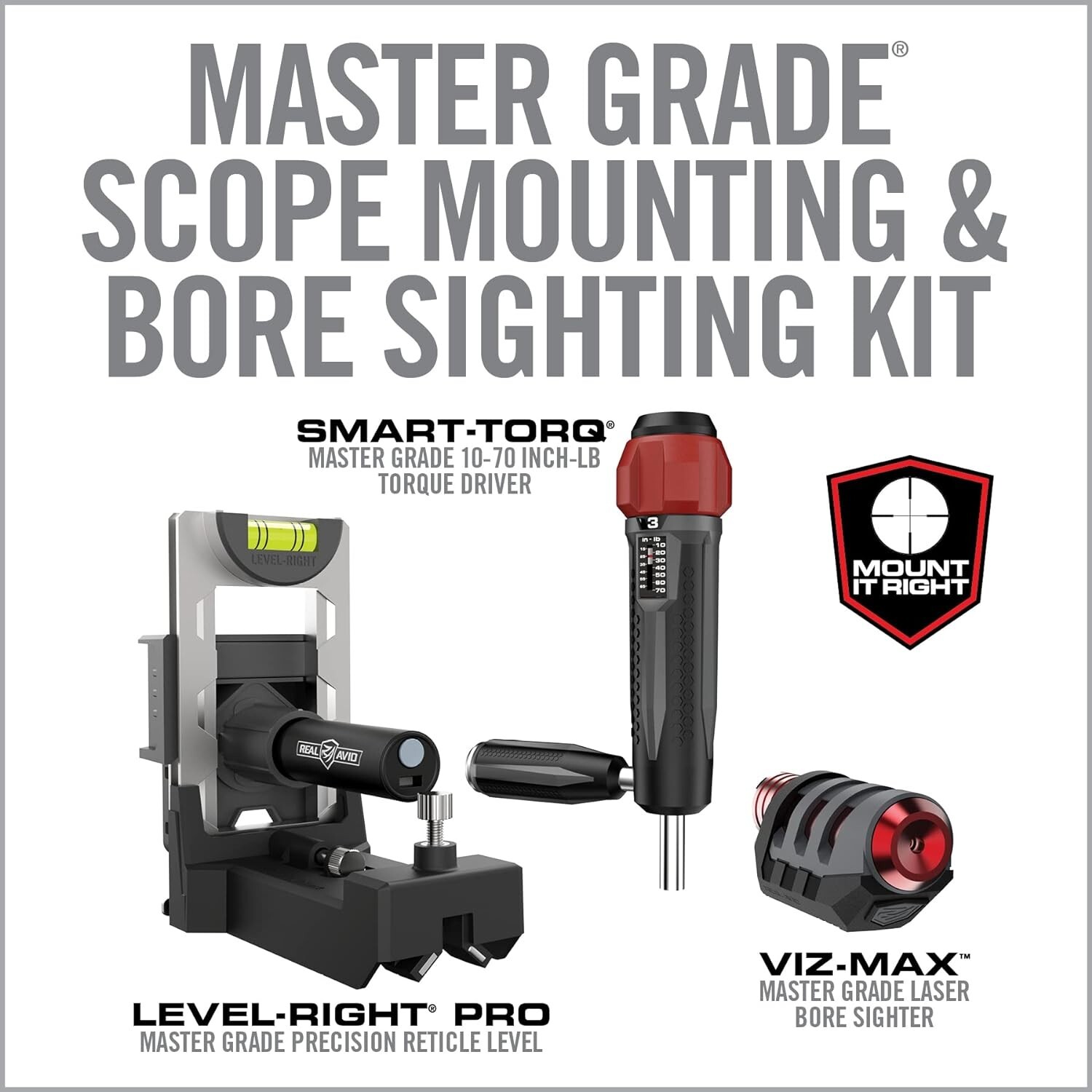Real Avid Scope Mounting & Bore Sighting Kit | Complete Set for Scope Mounting