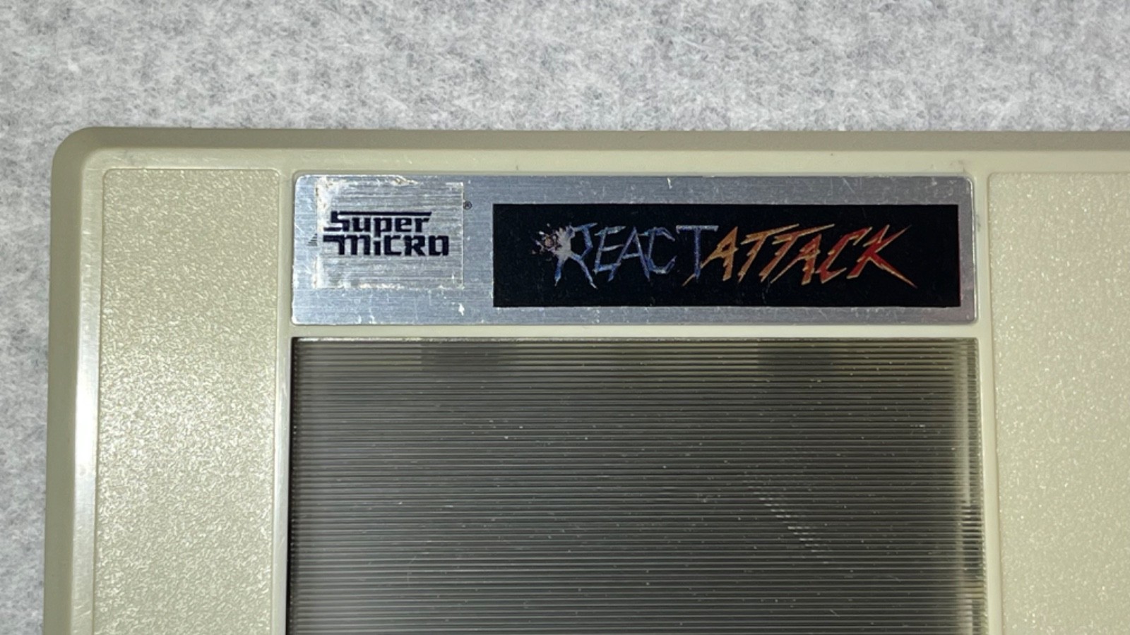 HTF 1983 Palmtex React Attack Home Computer Software Super Micro Cartridge Game