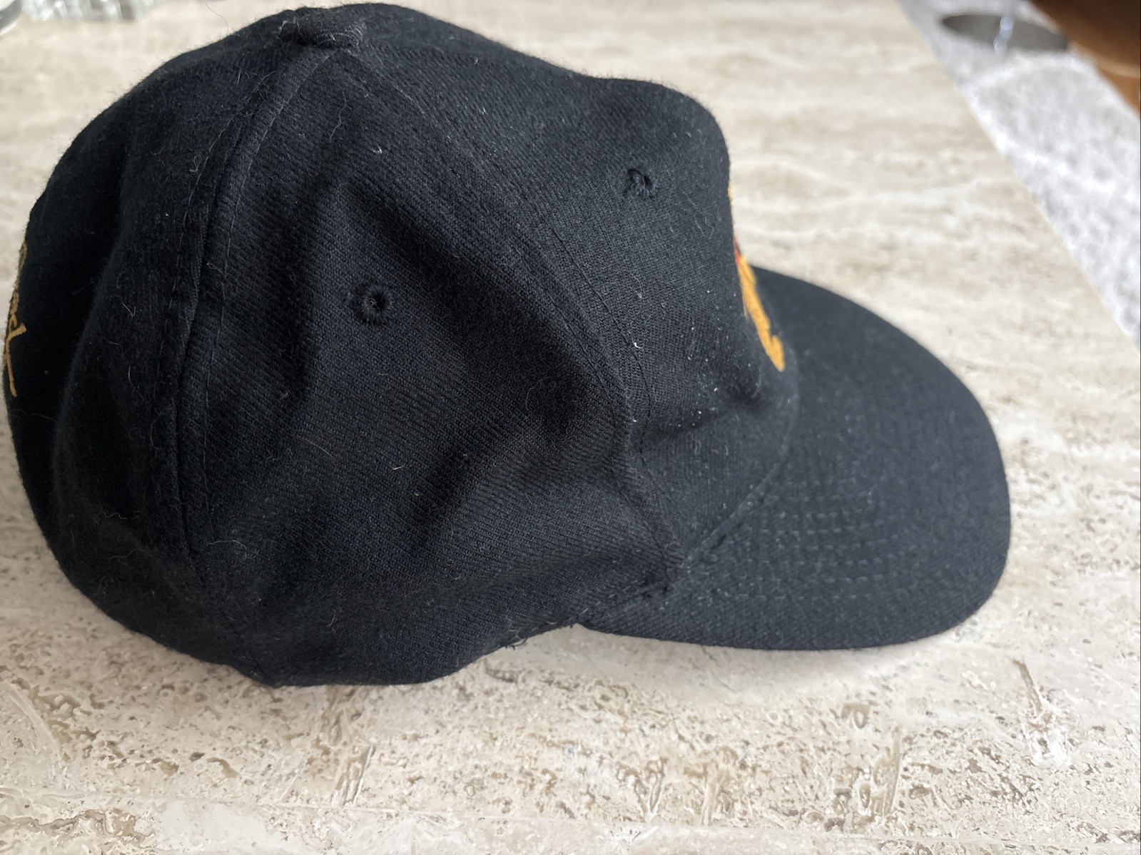 Vintage 1990 Grateful Dead stitched dancing bear hat, Black