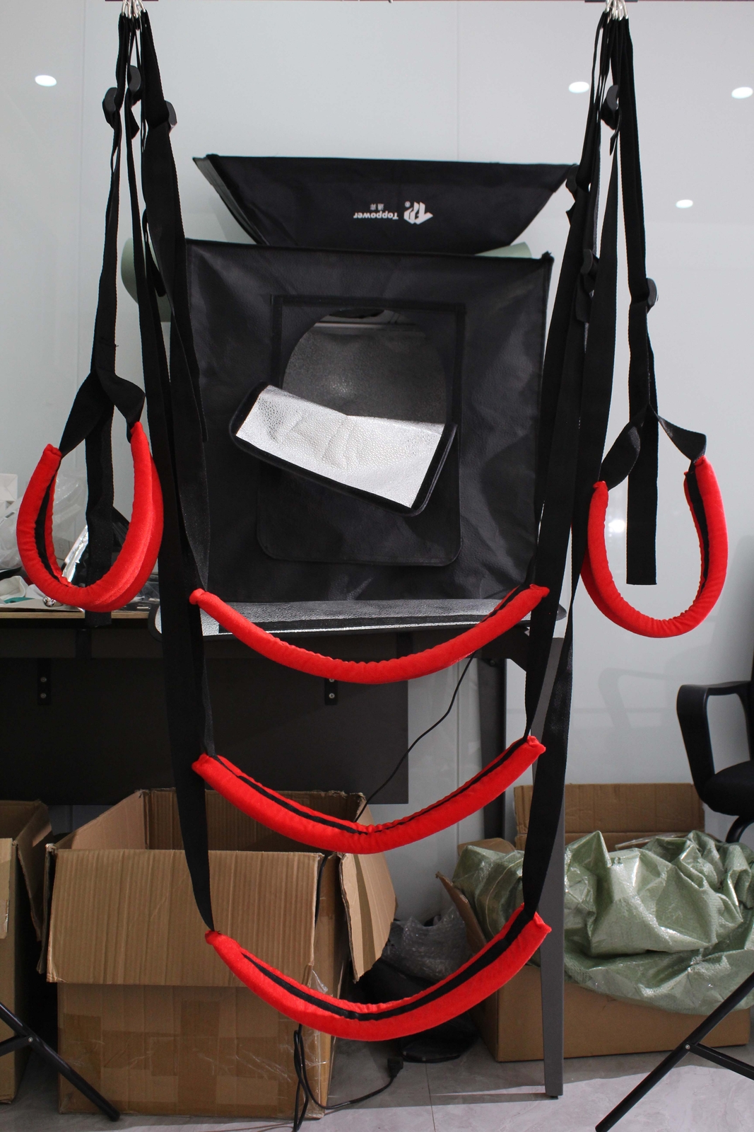 Adjustable SM 360° Spinning Sex Swing Ceiling Sling Position Couples Restraint