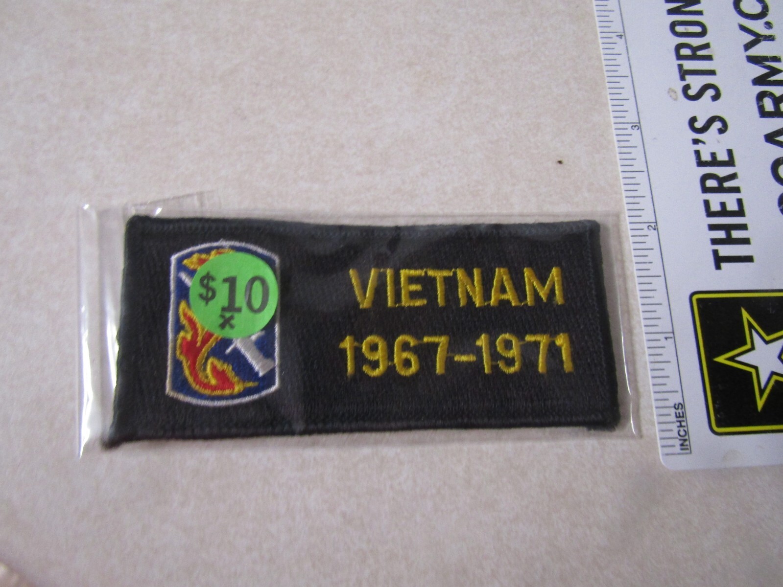 MILITARY PATCH SEW ON OLDER VIETNAM 1967-1971 198TH INFANTRY BRIGADE