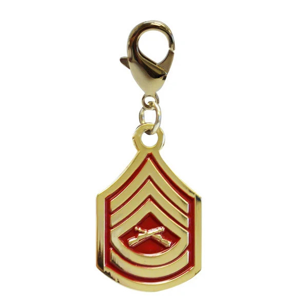 U.S. Marine Corps Insignia Charm ~Gunnery Sergeant (GySgt)