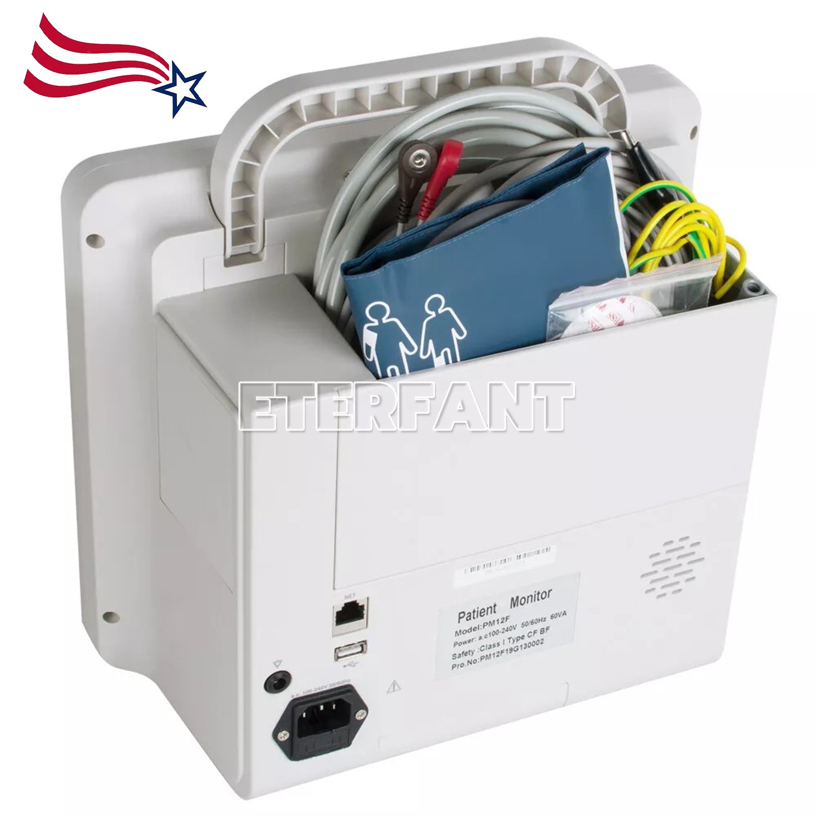 ETERFANT 12" Patient Monitor ICU CCU Vital Sign for Hospital/Wall Mount Bracket