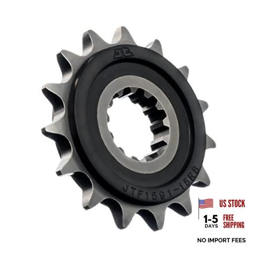 Sprockets F1591.15RB 15 Tooth Rubber Cushioned Front Countershaft Sprocket,