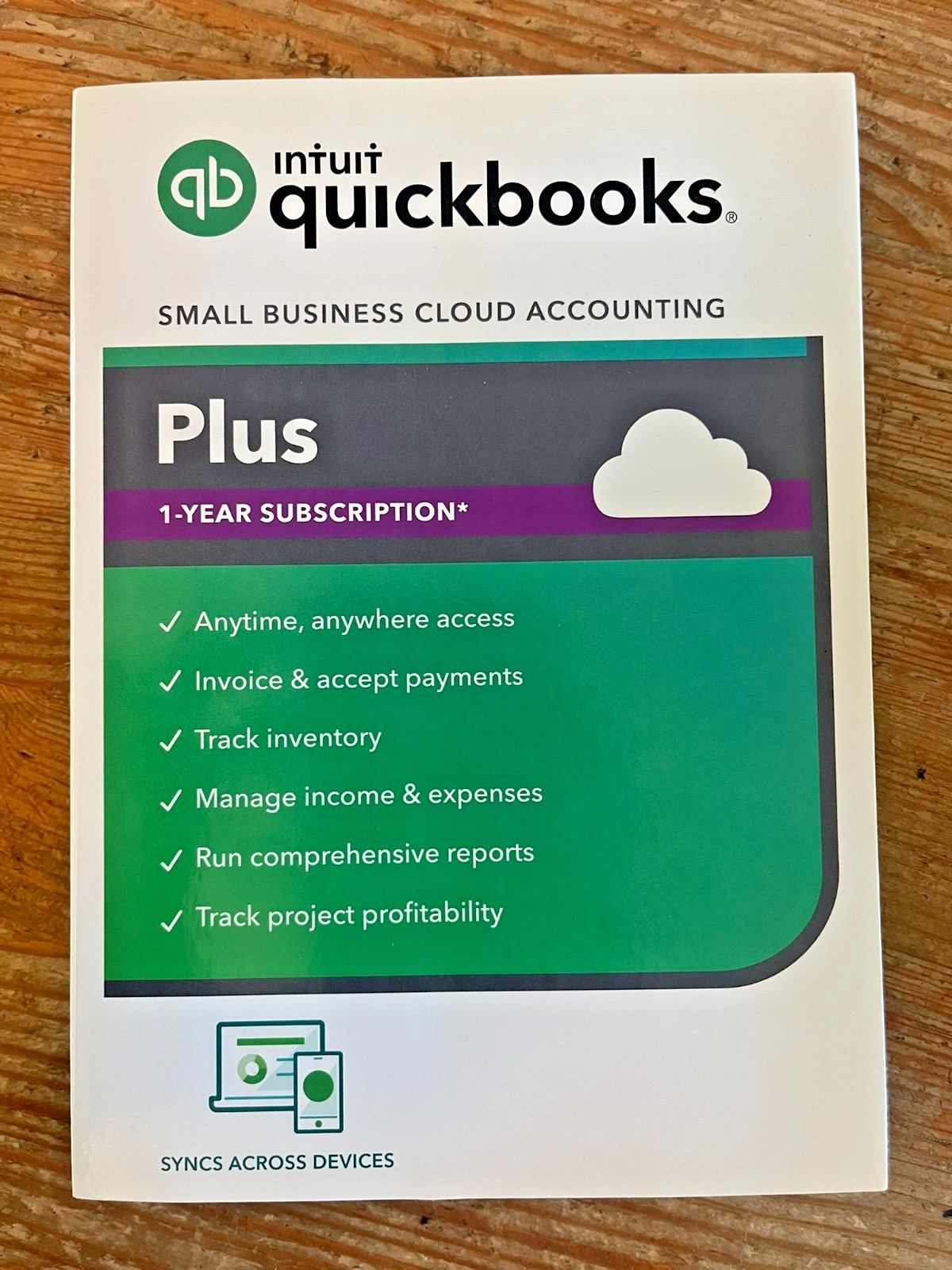 Intuit Quickbooks Plus Small Business Cloud Accounting New Sealed Package