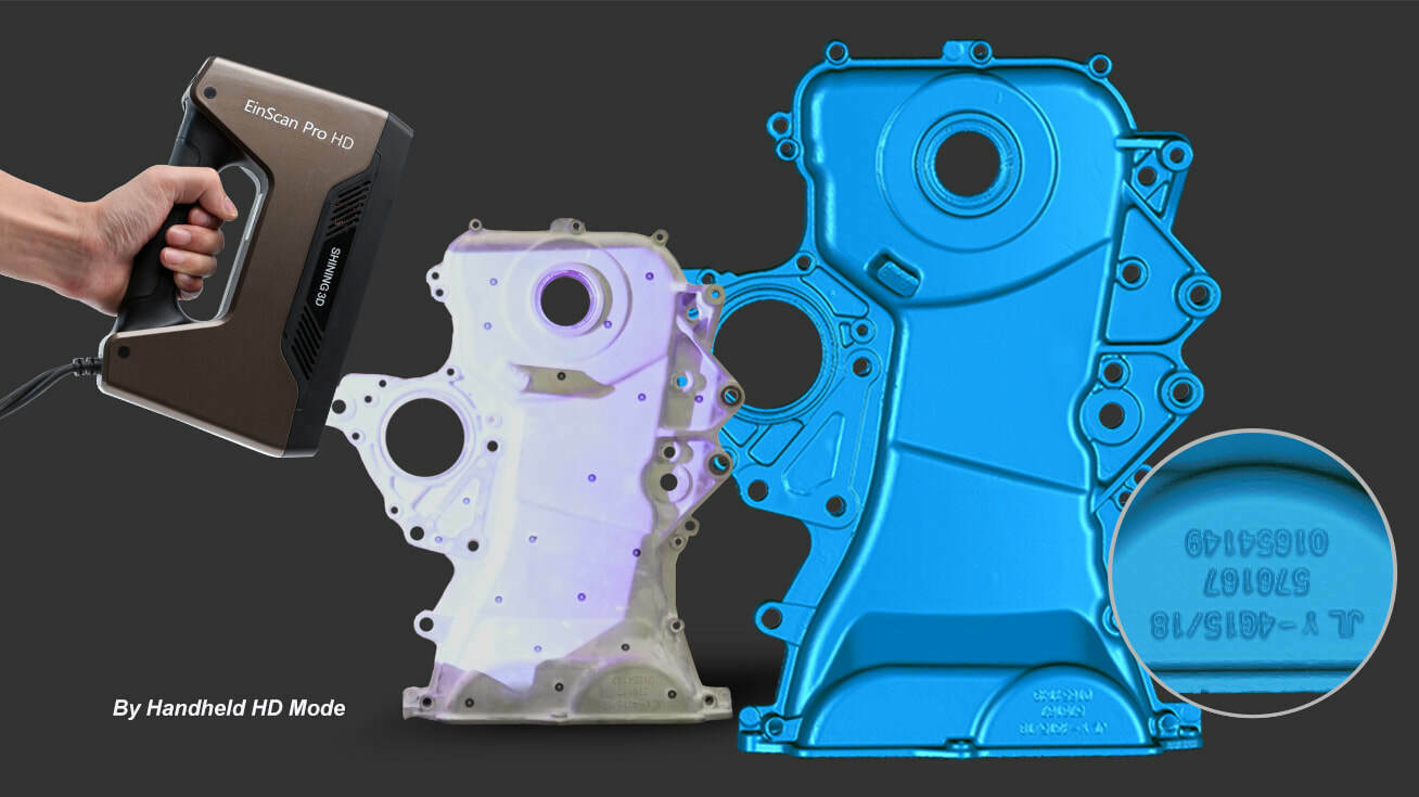 Shining3D EinScan Pro HD Handheld 3D Scanner Industrail Pack + Color Pack HD