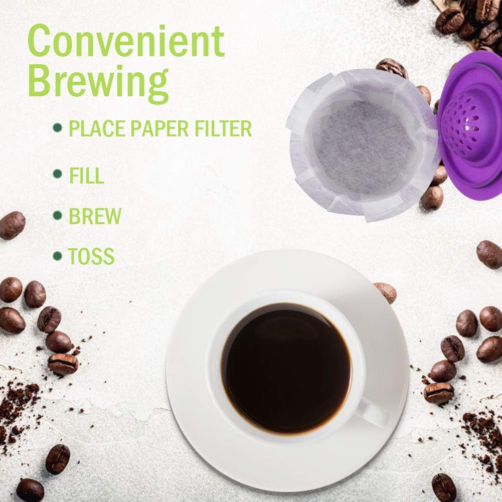 Disposable Coffee Paper Filters Replacement Kerig Filter Compatible with Reusabl