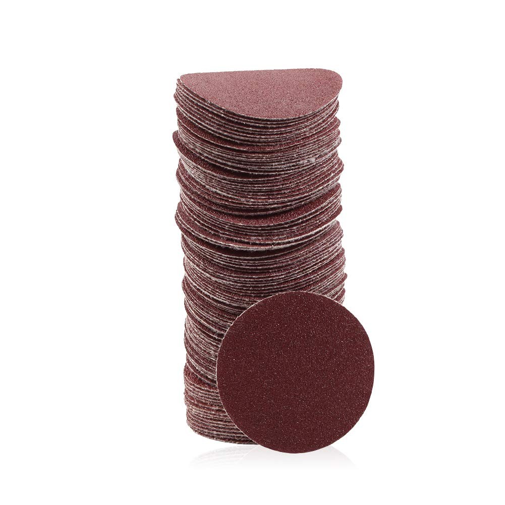 100pcs Sanding Discs 2 inch Sandpaper 80 Grit Hook Loop Sanding Discs Sanders