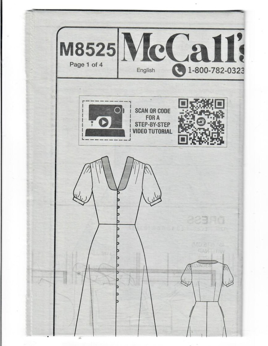 Vintage Vibe Flowy Button-down Dress by Brandi Joan McCall's Pattern M8525 16-24