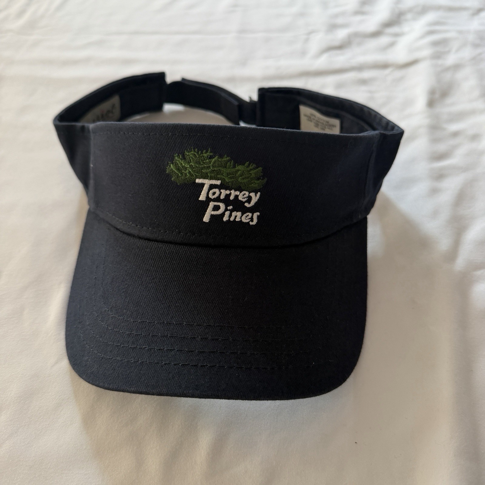 TORREY PINES GOLF VISOR NAVY BLUE GOLF HAT ONE SIZE FITS MOST