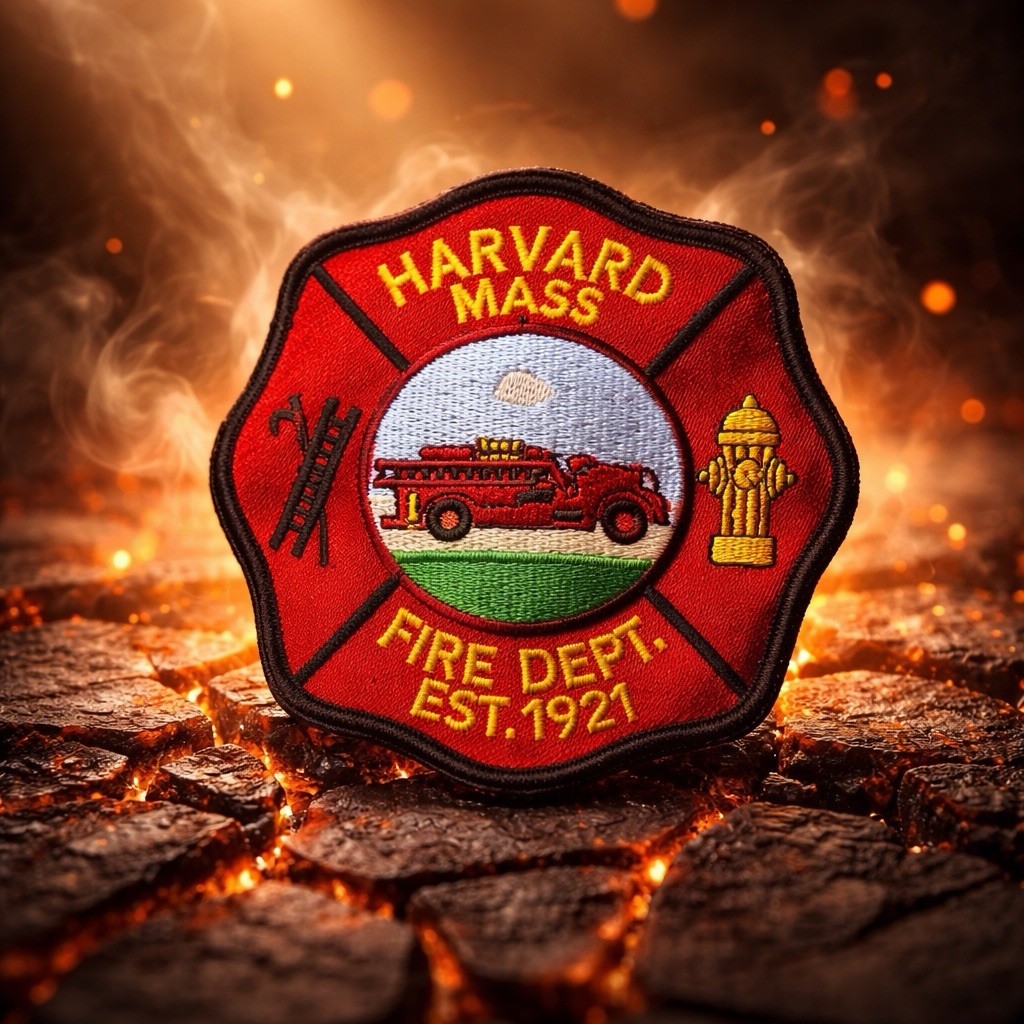 Harvard Fire Dept Patch Massachusetts Firefighting & Rescue Collectible