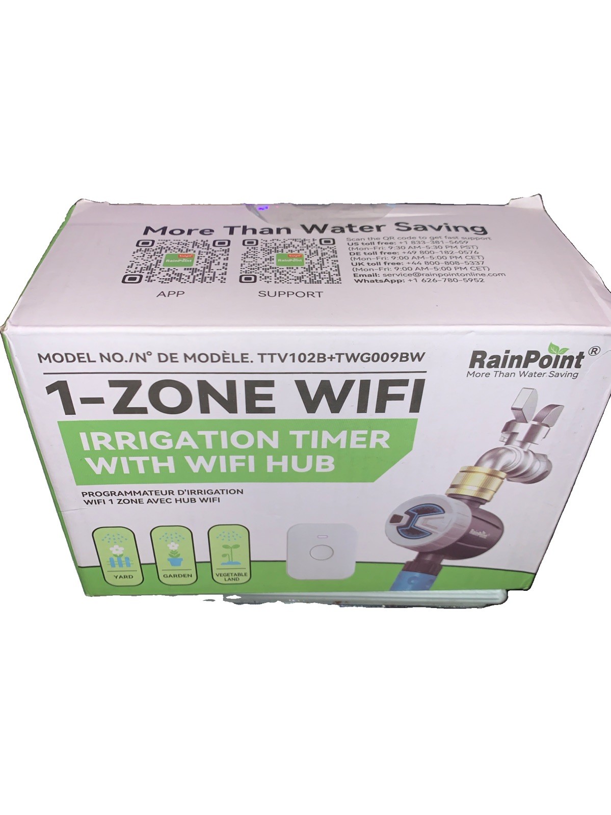 RAINPOINT WiFi Water Timer, Sprinkler Timer for Garden Hose, Smart Automatic ...