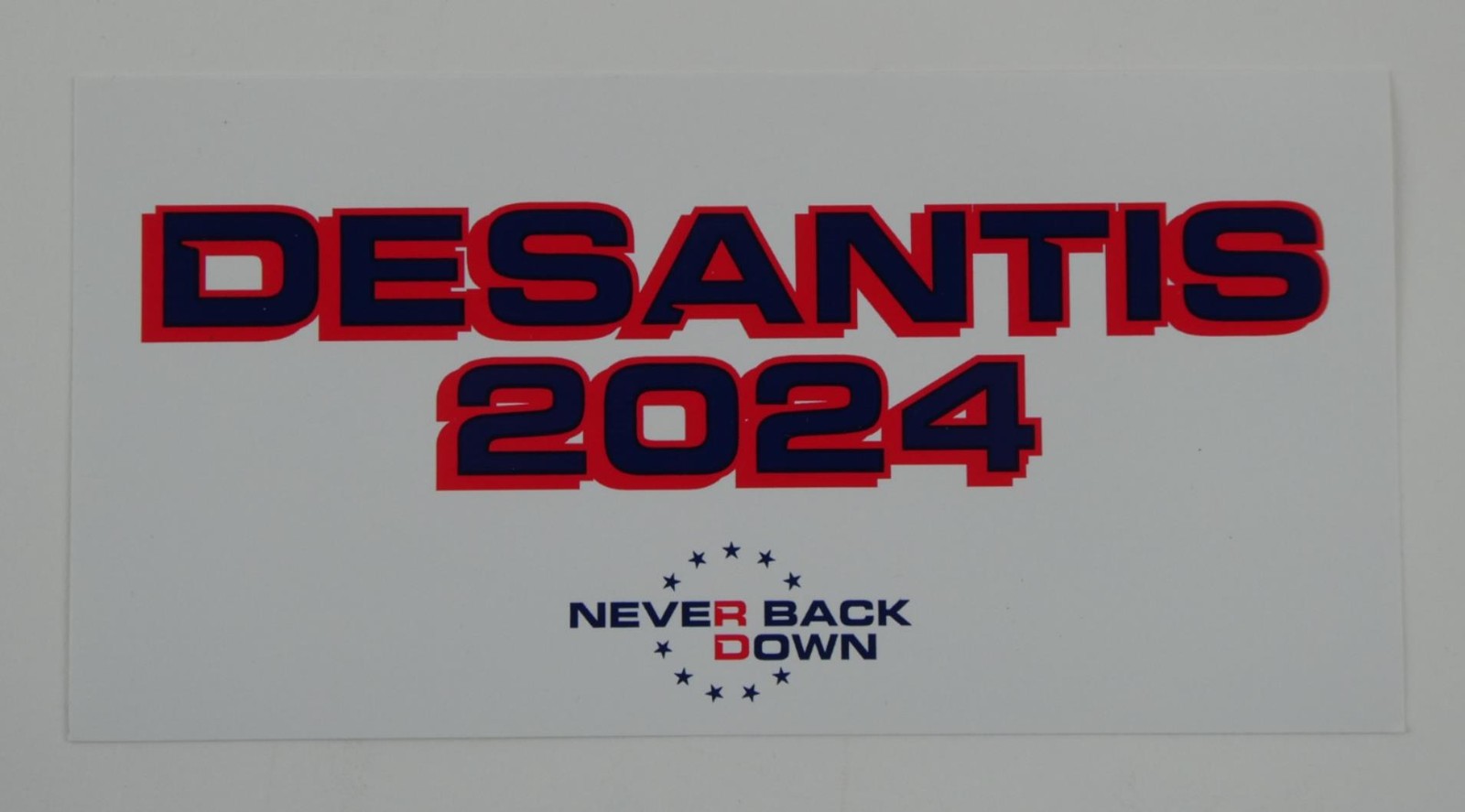 Original DeSantis 2024 Presidential Campaign Bumper Sticker 3.75x7.5