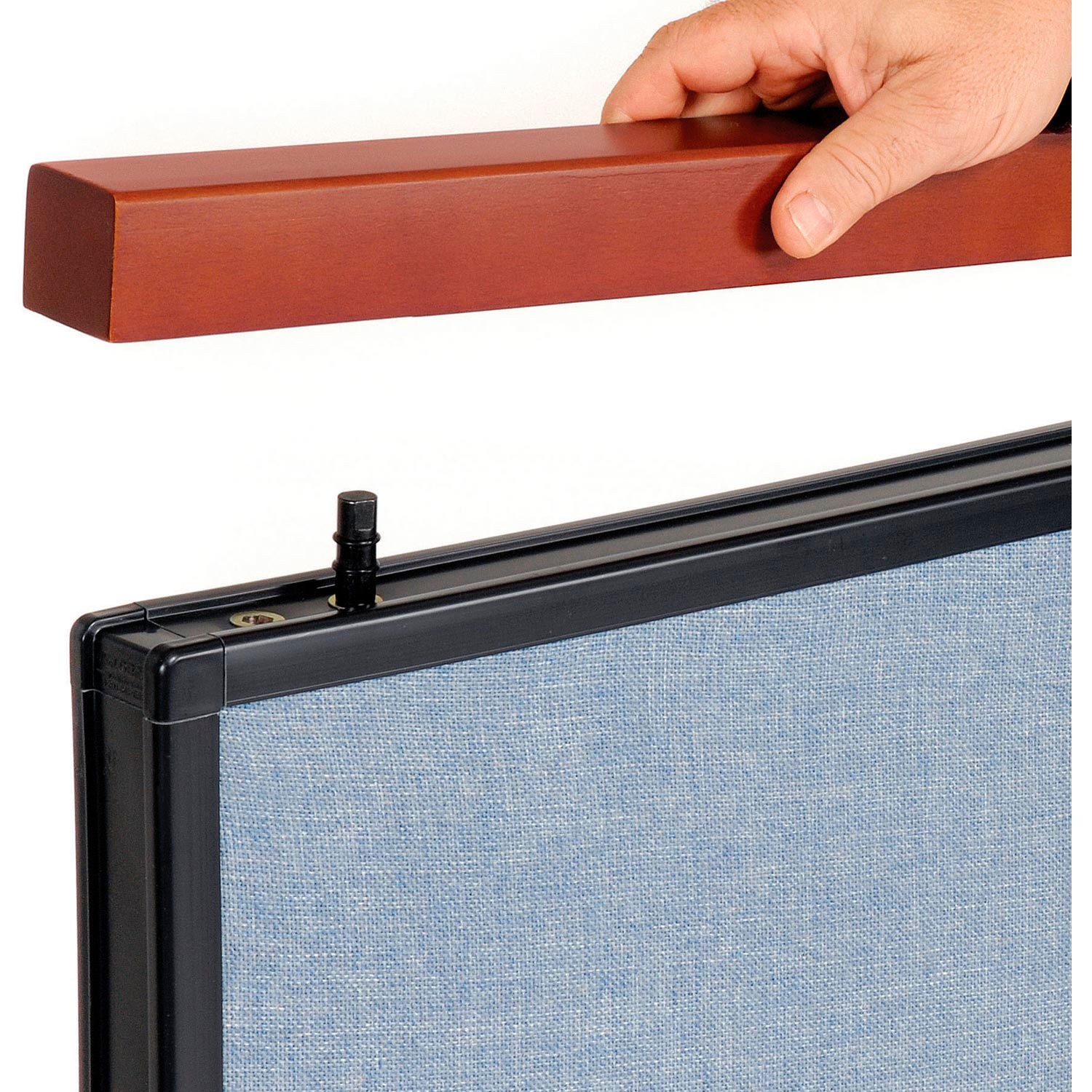 36-1/4"W x 43-1/2"H Deluxe Office Partition Panel Blue