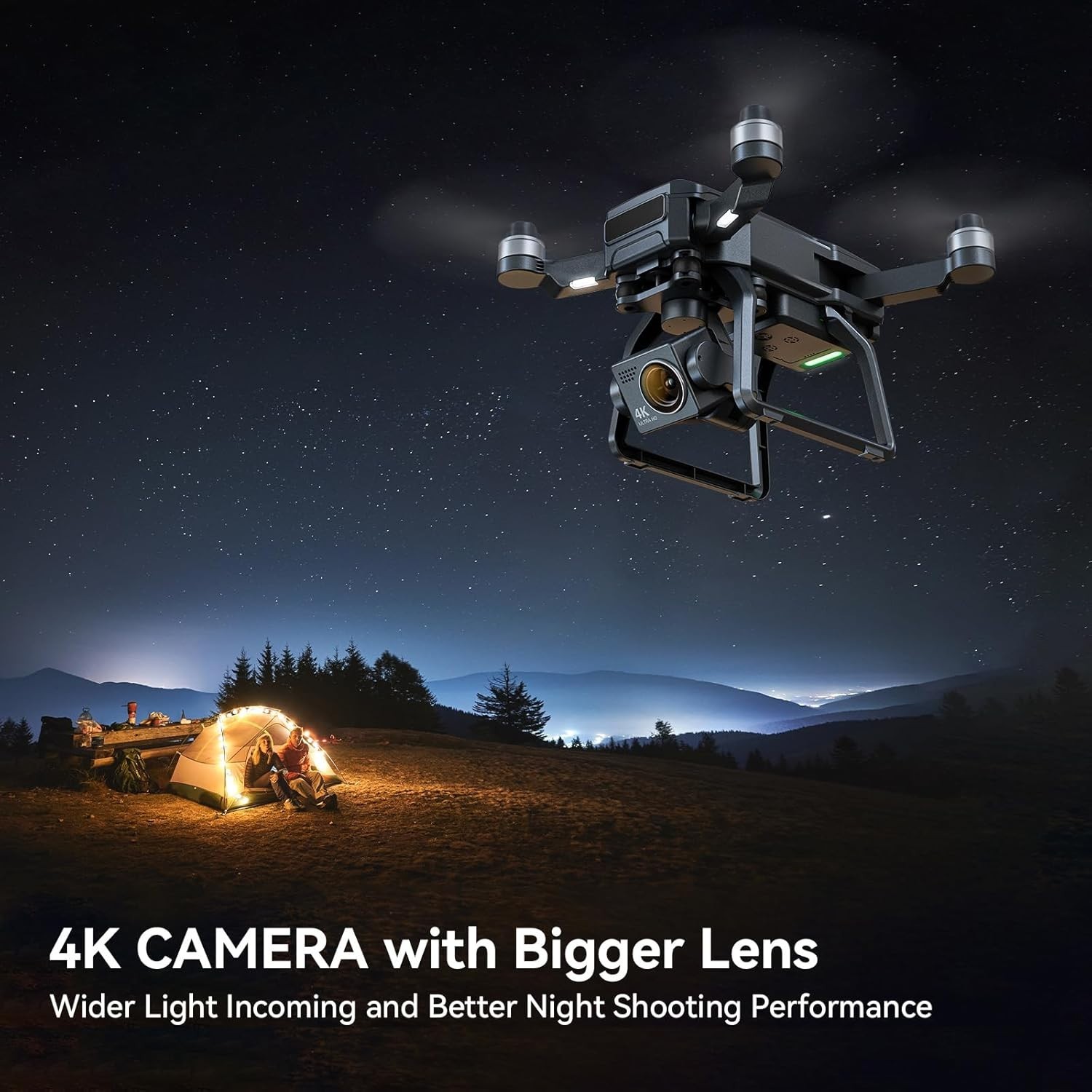 Pro Drone with 4K Night Vision 3 Batteries 75 Mins Flight Time Best Quality US
