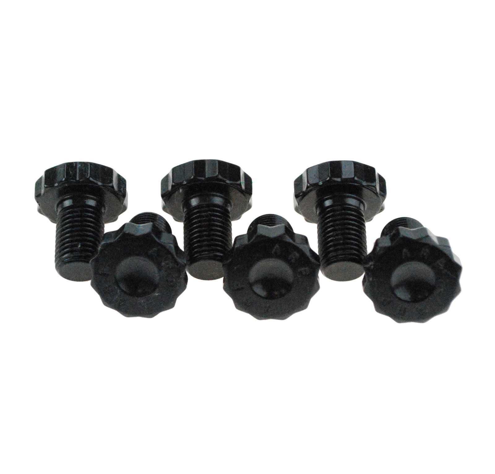 Ram Clutch 530 Flywheel Bolts 12-point Steel Black Oxide Set of 6 For Chevy