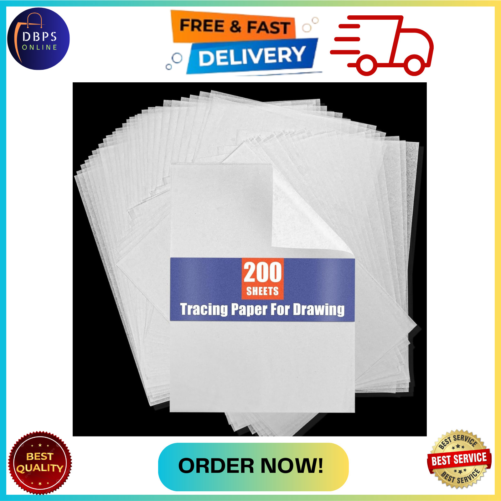 Tracing Paper for Drawing Trace Paper -PSLER 200 Sheets White Translucent Traci