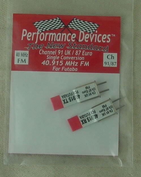 40Mhz Futaba Single Conversion FM TX/RX Crystal Set UK CH91/Euro CH87 40.915Mhz