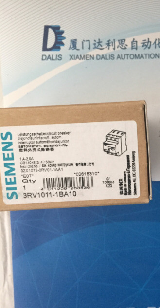 Siemens 3RV1011-1BA10 3RV10111BA10 1.4-2.0A Circuit Breaker -New Free Ship *UP