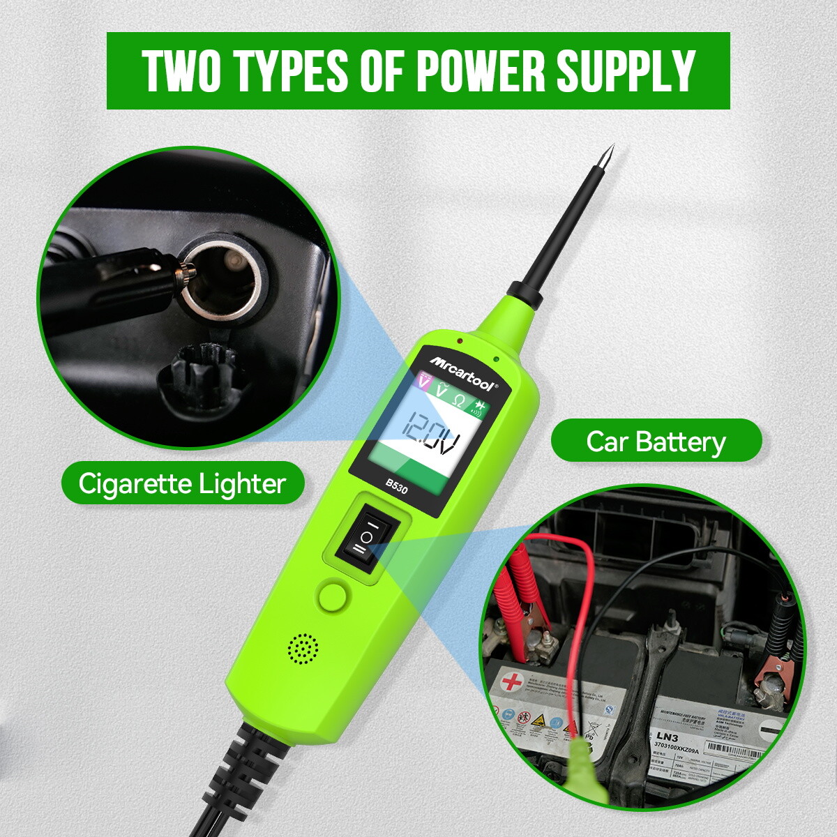 6-30V Circuit Tester Probe AC/DC Voltage Resistance Diode Activate Component